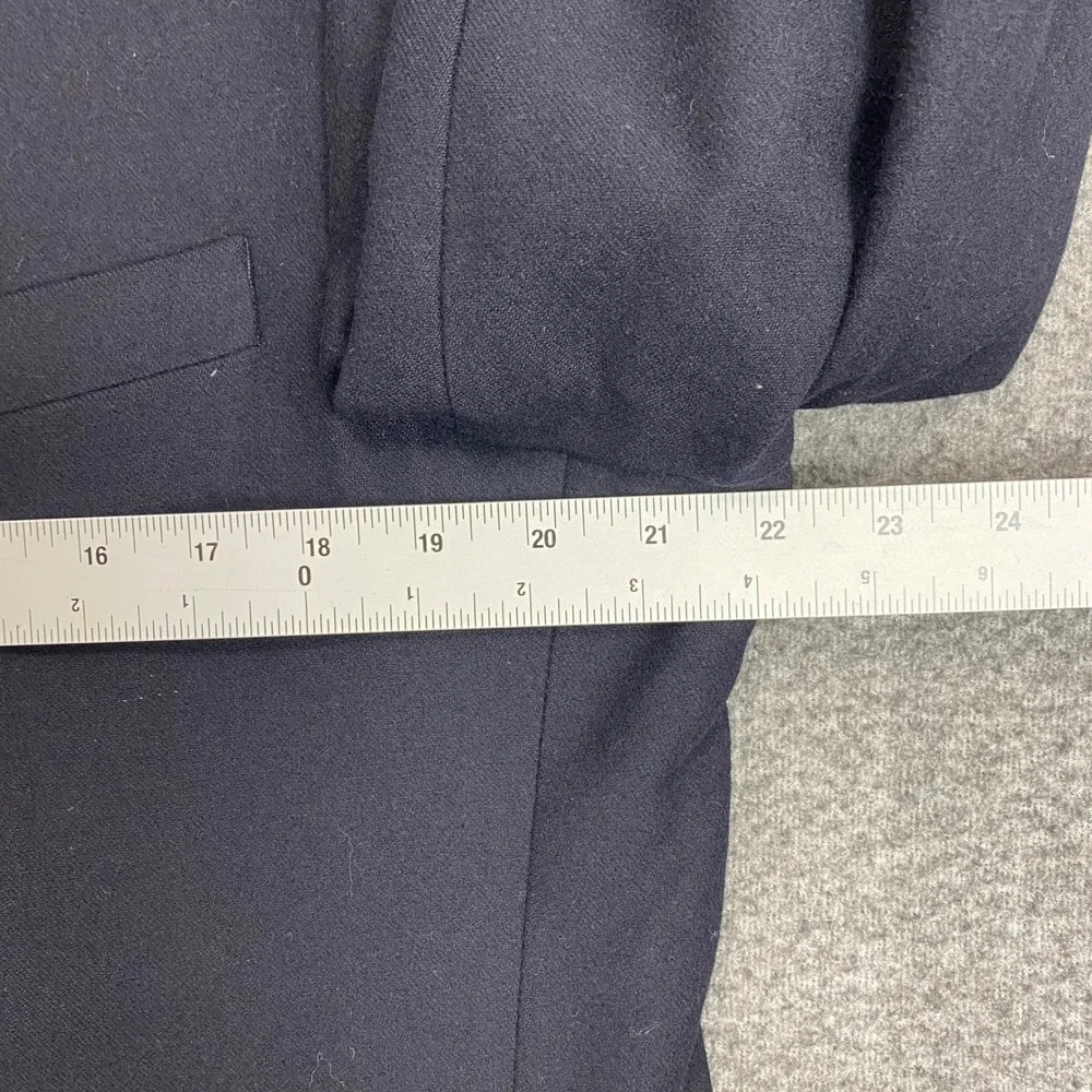 Vintage J.Crew Oarsman Cashmere Blazer Sport Coat Mens 42R Black 90s Academia